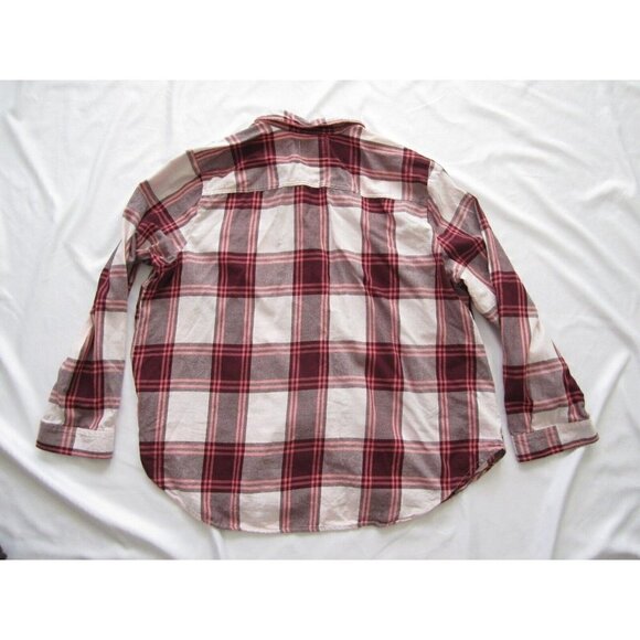 Women Old Navy Flannel Plaid Front Button Long Sleeve Shirt Size XXL (WB120) - Picture 6 of 9